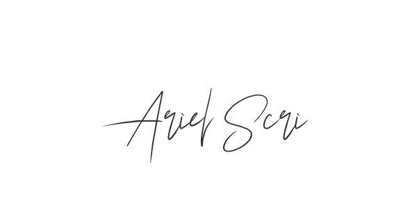 Ariel Script font thumb